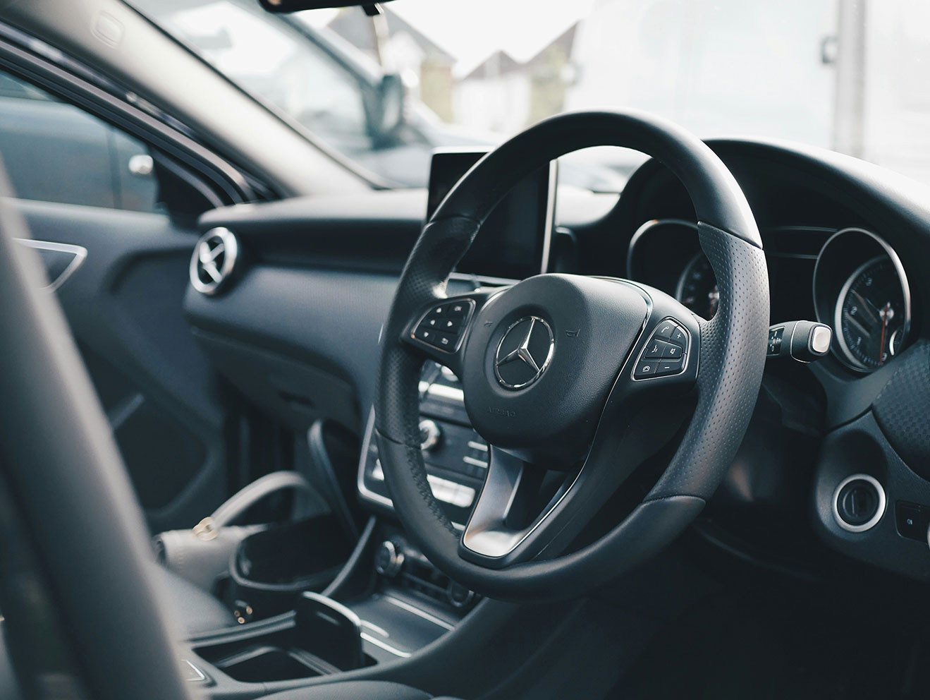 Shiny car exterior after detailing